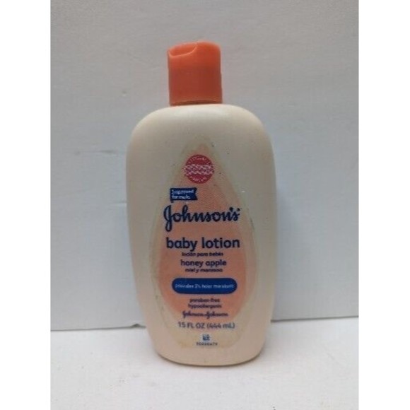 Johnson's Baby Lotion Honey Apple Scent 15 oz Discontinued Creamy Moisture - Picture 1 of 5